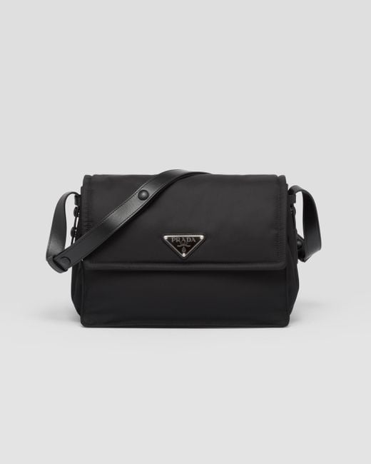 Prada Black Medium Padded Re-nylon Shoulder Bag
