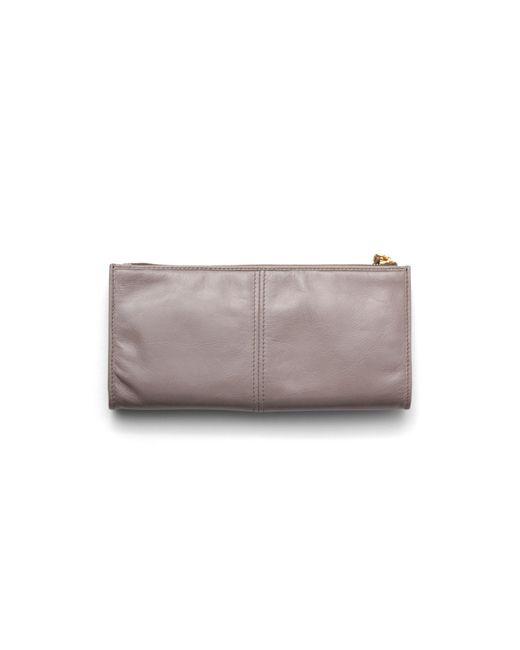 Prada White Leather Pouch, Dark