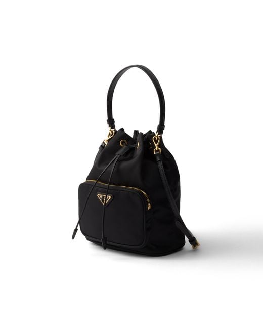Prada Black Duet Re-Nylon Bucket Bag