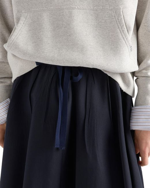 Prada Blue Light Mohair Skirt