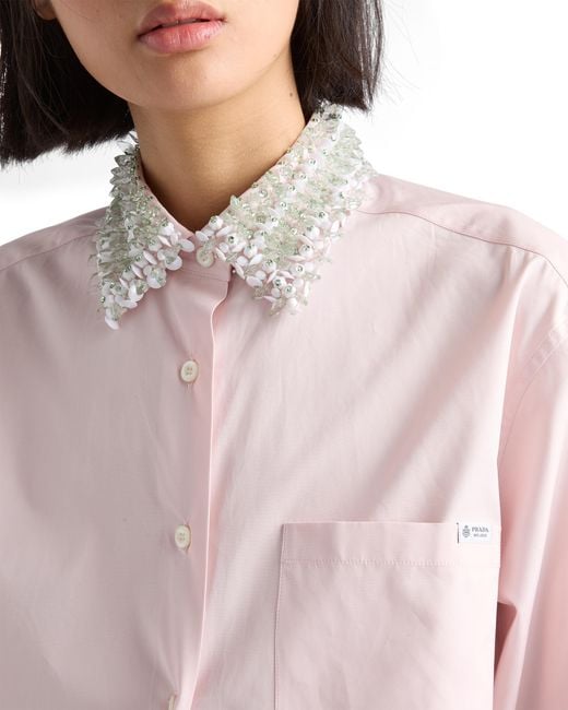 Prada Pink Poplin Shirt