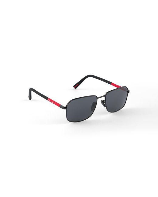 Prada Blue Linea Rossa Sunglasses for men