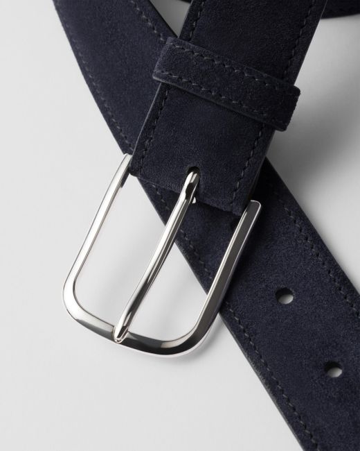 Prada Metallic Metal Belt Buckle for men