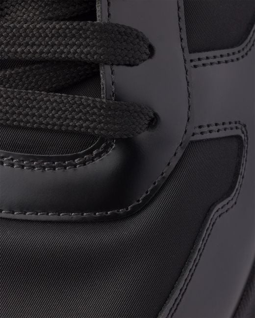 Sneakers Prax 01 En Cuir Brossé Et Re-Nylon, Homme, Taille Prada pour homme en coloris Black
