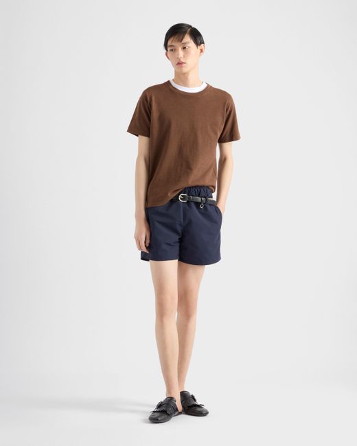 Prada Badehose Aus Funktionsgewebe in Blue für Herren