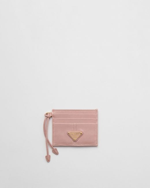 Prada Pink Leather Card Holder