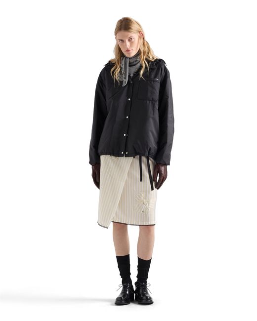 Prada Black Lightweight Re-Nylon Blouson Jacket