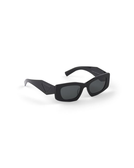 Prada Black Sunglasses With Triangle Logo