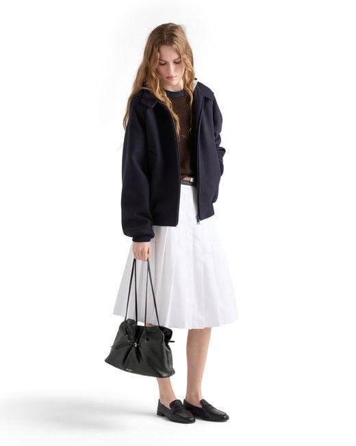 Prada Black Dada Large Nappa Leather Tote Bag