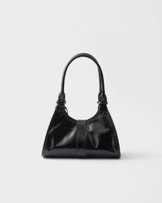 Prada Black Kleine Tote Bag Aus Leder