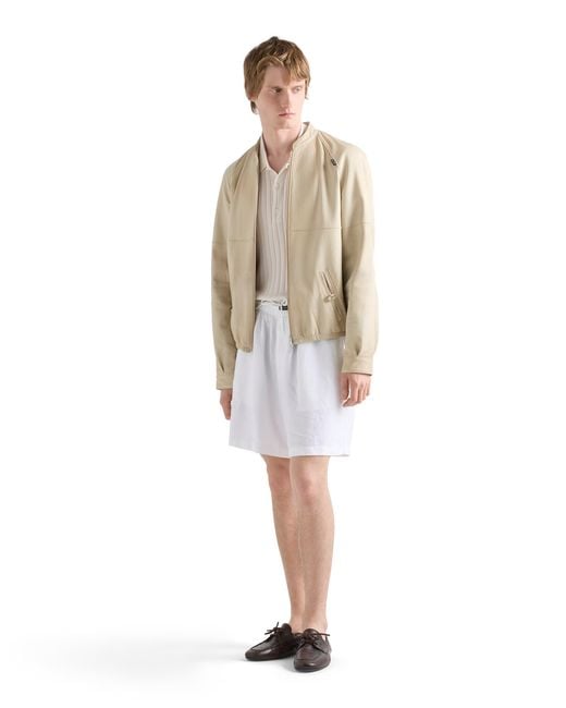Prada Natural Nappa Leather Jacket for men