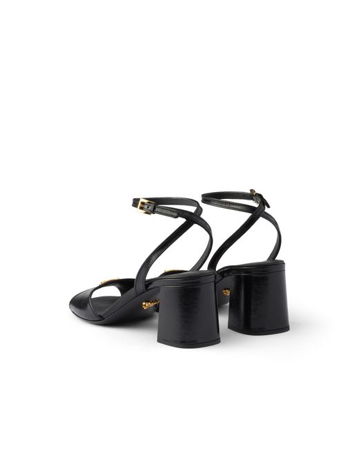 Prada White Leather Sandals