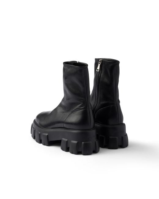 Stivaletti Monolith di Prada in Black
