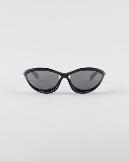 Prada Gray Runway Sunglasses for men
