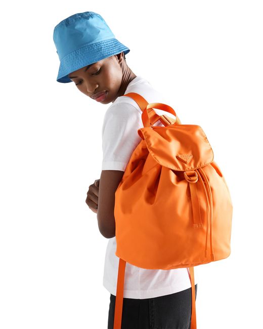 Prada Orange Re-Nylon Backpack