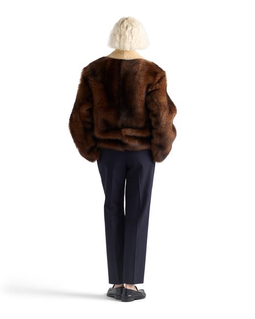 Prada Brown Shearling Jacket