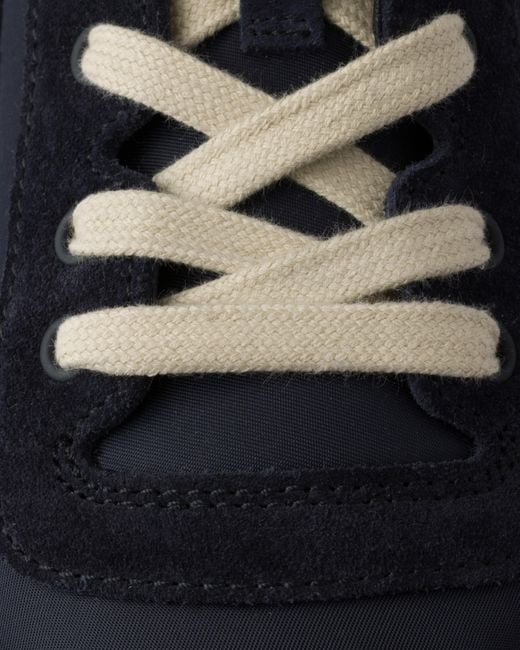 Sneakers Downtown En Re-Nylon Et Veau Velours Prada pour homme en coloris Blue