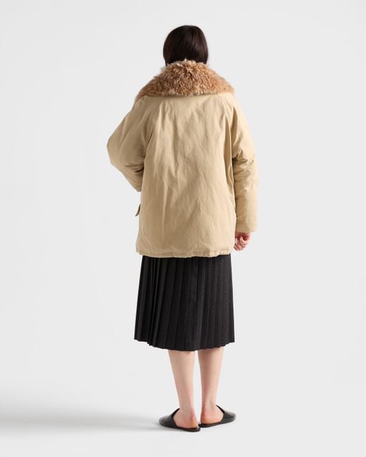 Prada Black Pleated Wool Flannel Skirt