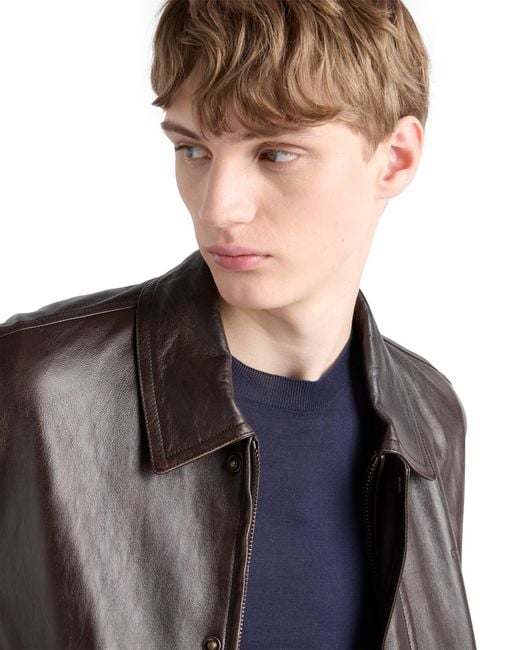 Pull À Manches Courtes Prada pour homme en coloris Blue