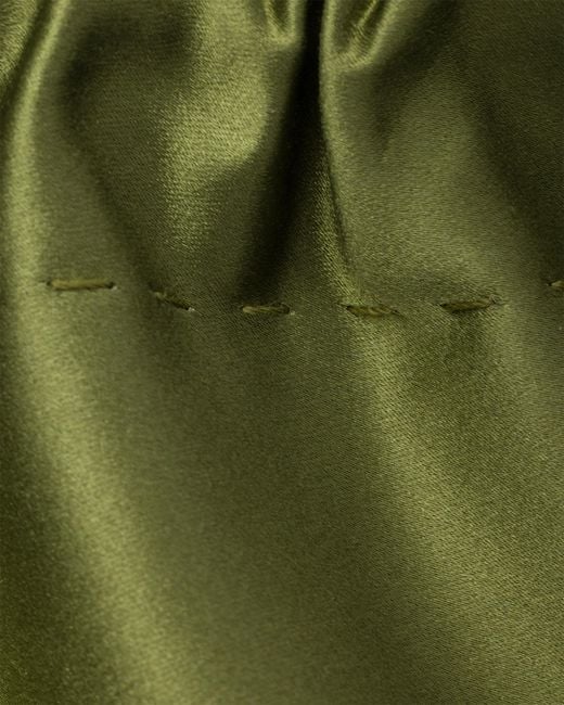 Prada Green Wish Silk Duchesse Pouch