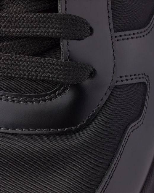 Sneakers Prax 01 En Cuir Brossé Et Re-Nylon, Homme, Taille Prada pour homme en coloris Black