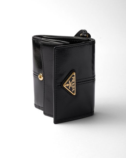 Prada Black Small Leather Wallet