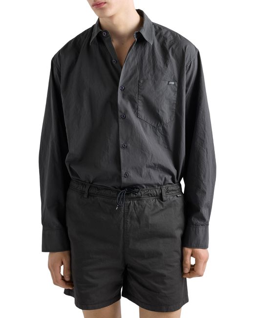 Prada Gray Cotton Shirt for men