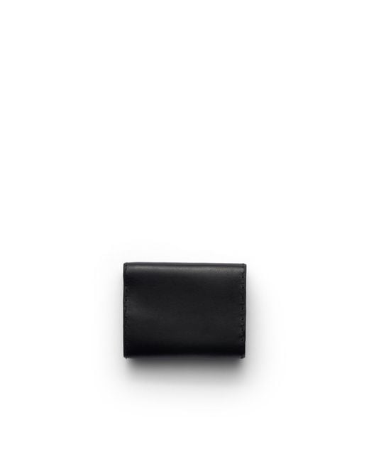 Prada White Small Antiqued Leather Wallet for men