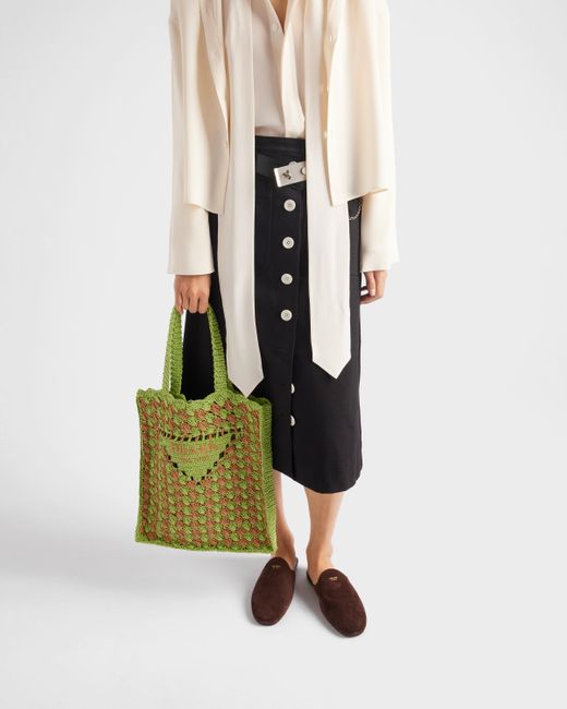 Prada Black Cotton Drill Midi Skirt