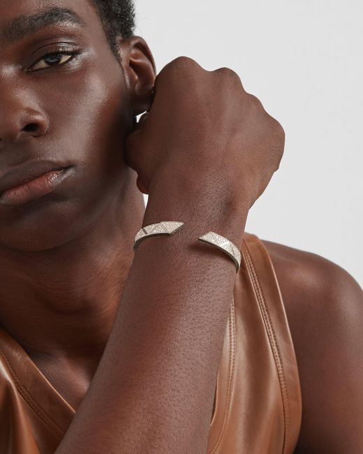 Prada White Eternal Armreif – Weißgold Mit Pavé-Diamanten