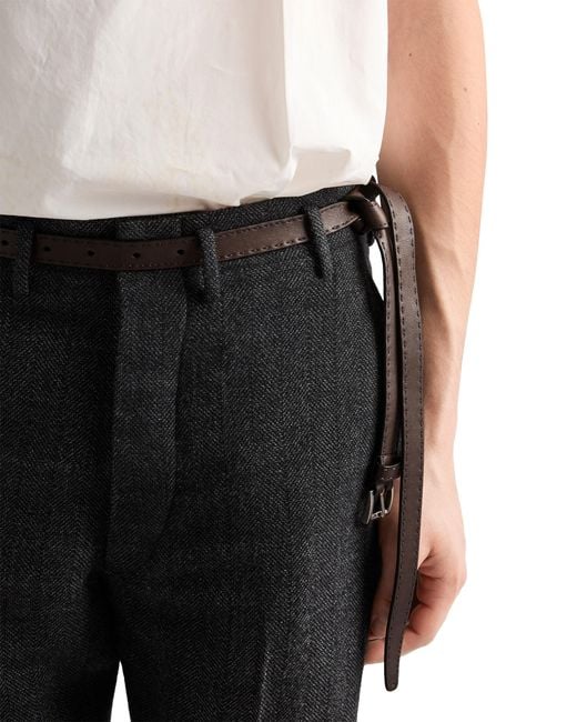 Cintura di Prada in Black da Uomo