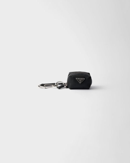 Prada White Leather Bag Charm for men