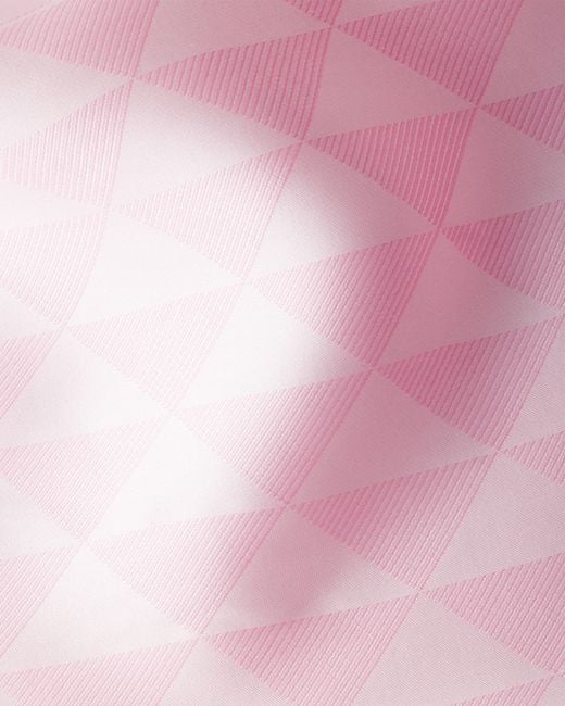Prada Pink Jacquard Silk Scarf 90, Alabaster