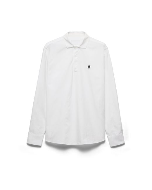 Prada White Cotton Shirt for men