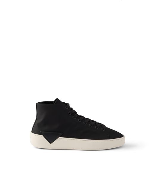 Prada Black High-Top Re-Nylon Sneakers for men