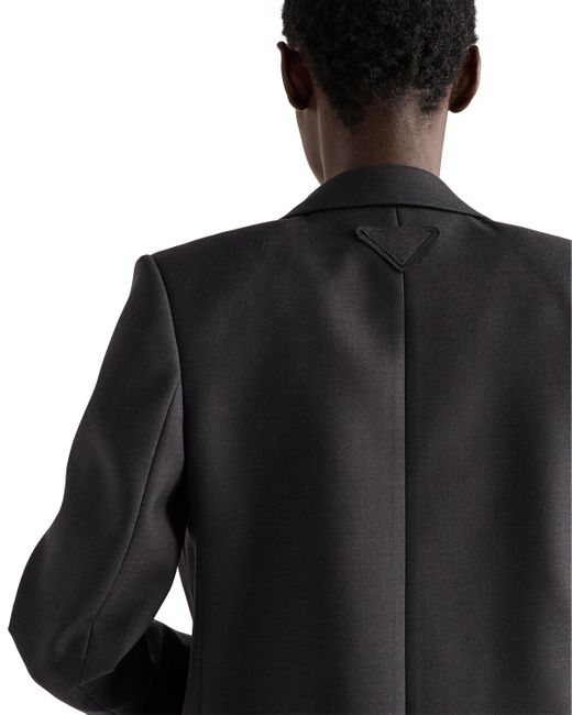 Chaqueta De Gabardina De Botonadura Simple, Mujer, Talla Prada de color Blue