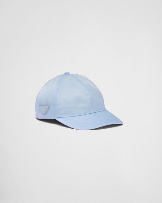 Prada Blue Re-Nylon Baseball Cap for men