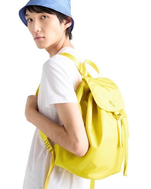 Prada Yellow Re-Nylon Backpack