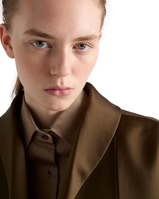 Prada Natural Chino Shirt, Clay