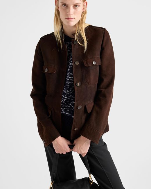 Prada Brown Suede Jacket