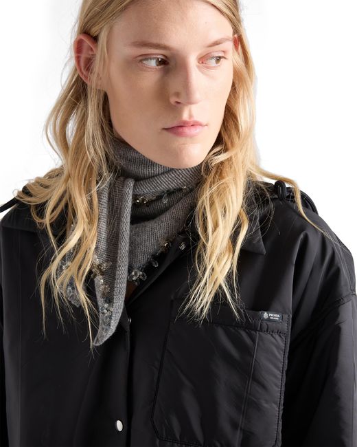Prada Black Lightweight Re-Nylon Blouson Jacket