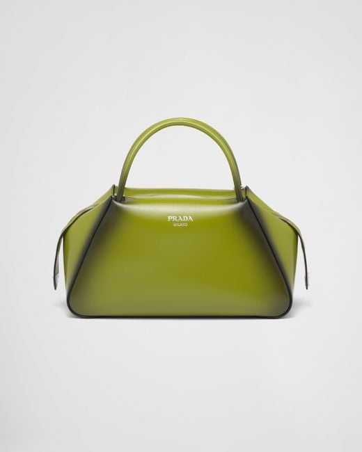 Prada Medium Brushed Leather Supernova Handbag in Green | Lyst