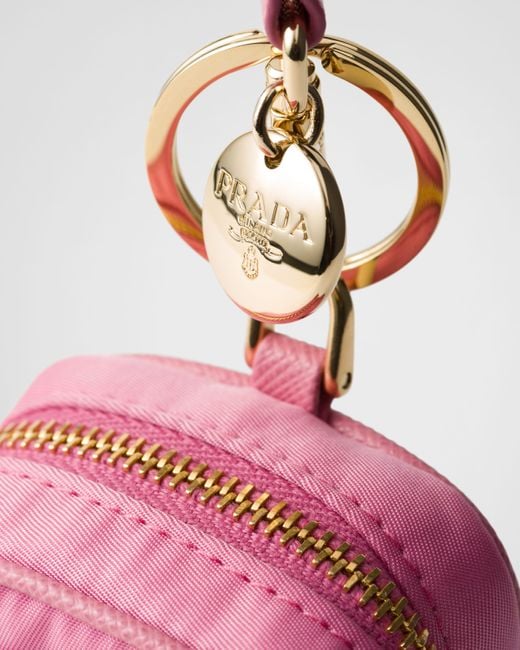 Mini Pochette Re-Edition 1978 En Re-Nylon Avec Porte-Clés Prada en coloris Pink