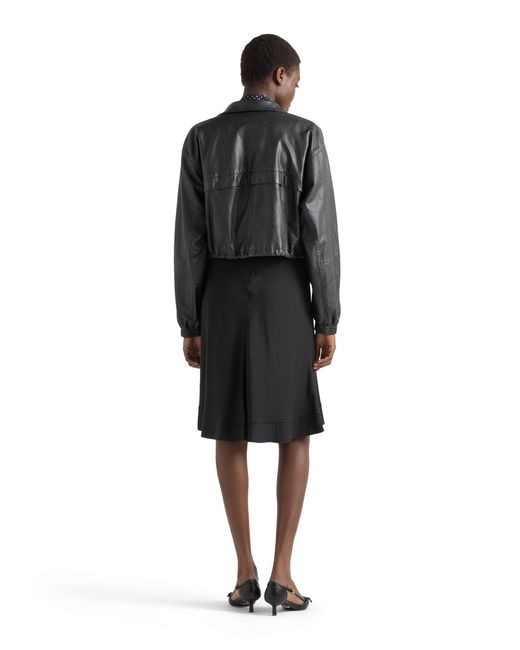 Prada Black Nappa Leather Jacket