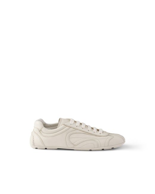 Prada White Montecarlo Re-Edition 2005 Nappa Leather Sneakers