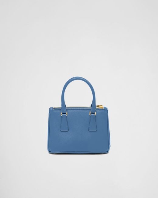 Prada Blue Galleria Saffiano Leather Mini-bag