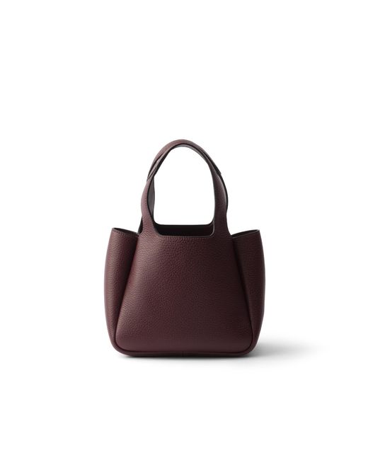 Prada Purple Liaison Mini Leather Handbag