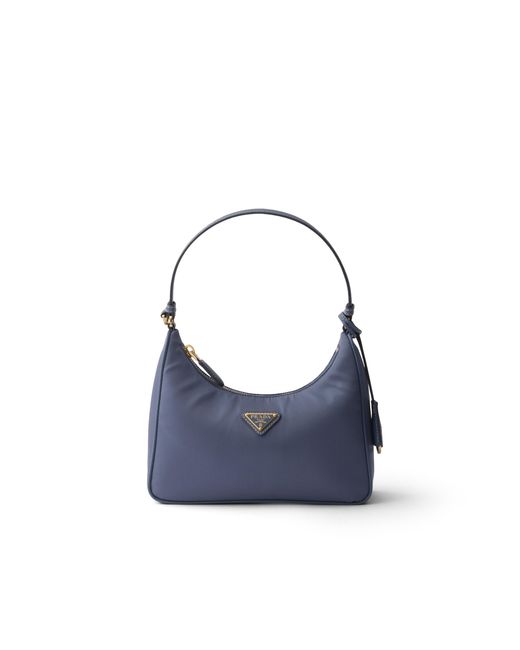 Prada Blue Re-Edition 2005 Re-Nylon And Saffiano Mini Bag