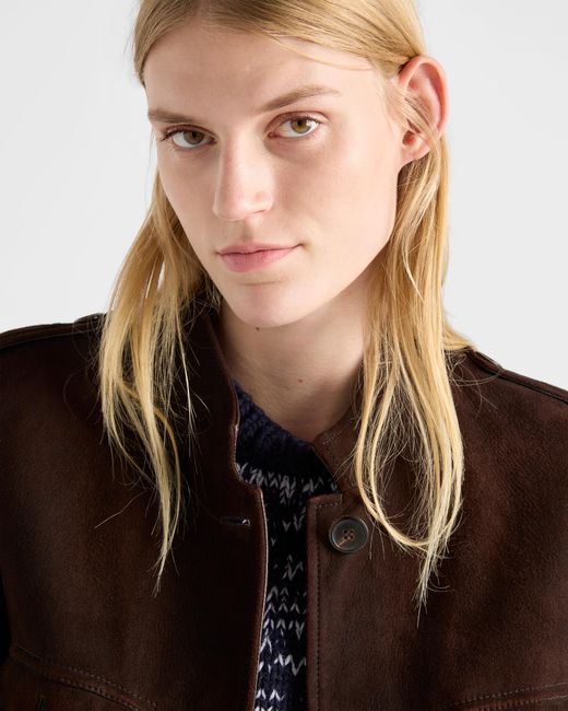 Prada Brown Suede Jacket