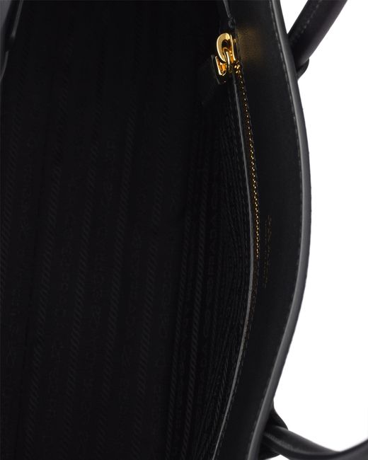 Prada Black Medium Leather Tote Bag